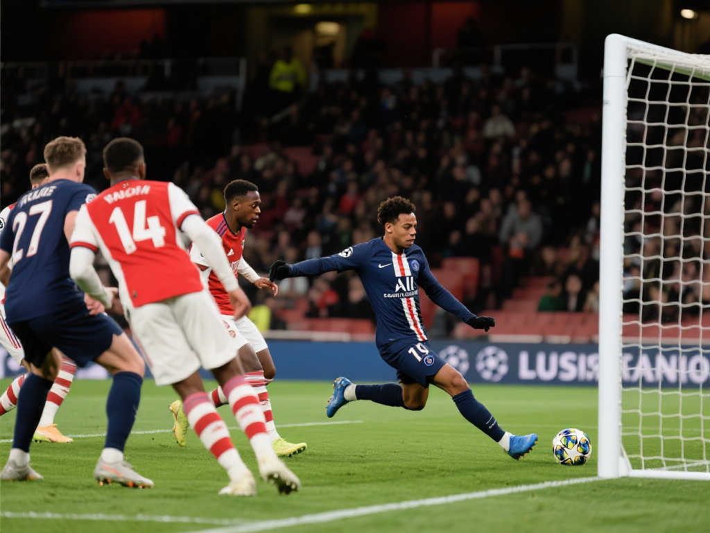 【欧冠】登贝莱开场3分15秒破门，巴黎圣日耳曼1-0领先阿森纳